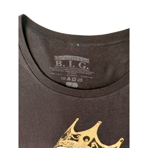 The Notorious B.I.G. Biggie Smalls Women's T-Shirt Black 2XL - Picture 2 of 5
